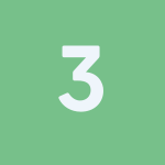 3 number 3 green white